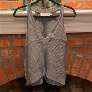 Astr the Label Sweater Tank - blue/grey